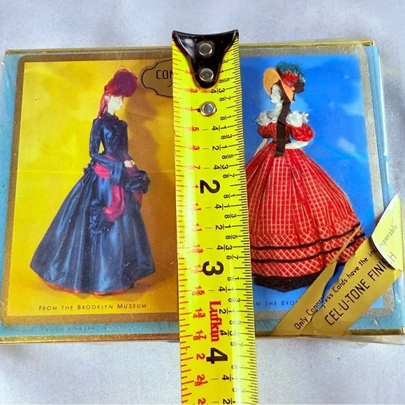 RARE VTG Playing Cards 2 Decks Congress Cel-U-Tone Original Case Ladies Fashion - Picture 10 of 11